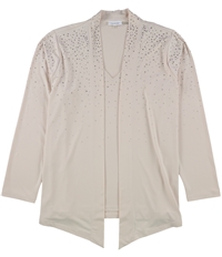 Calvin Klein Womens Embellished Pullover Blouse, TW1