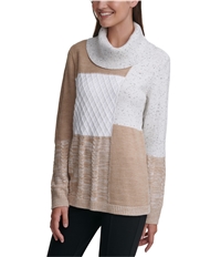 Calvin Klein Womens Patchwork Pullover Sweater