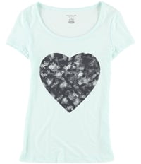 Material Girl Womens Heart Graphic T-Shirt