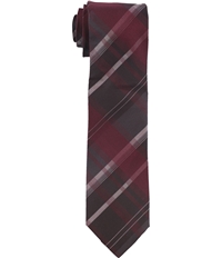 Kenneth Cole Mens Layer Grid Plaid Self-Tied Necktie
