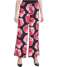 Calvin Klein Womens Floral Casual Wide Leg Pants
