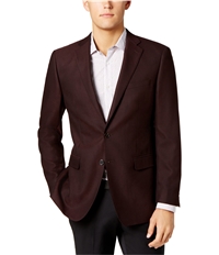 Calvin Klein Mens Textured Two Button Blazer Jacket, TW3