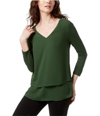 Michael Kors Womens Layered Look Pullover Blouse