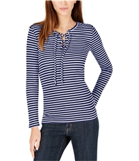 Michael Kors Womens Lace Up Pullover Blouse, TW4