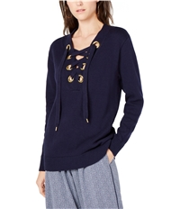 Michael Kors Womens Lace Up Pullover Sweater, TW1