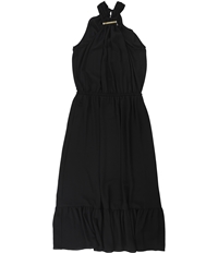 Michael Kors Womens Logo Bar Blouson Dress, TW2