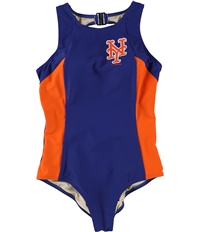 G-Iii Sports Womens Ny Mets One Piece Compression Swimsuit