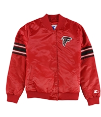 Starter Mens Atlanta Falcons Full-Snap Varsity Jacket