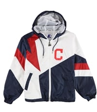 Starter Mens Cleveland Indians Omni-Shade Windbreaker Jacket