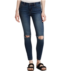 Free People Womens Destroyed Skinny Fit Jeans, TW2