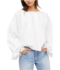 Free People Womens Whishing Well Knit Blouse