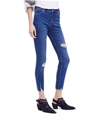 Free People Womens Distressed Regular Fit Jeans, TW3