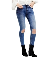 Free People Womens Busted Knee Skinny Fit Jeans, TW7