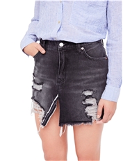 Free People Womens Relaxed Denim Skirt