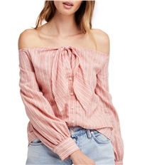 Free People Womens Hello There Beautiful Knit Blouse