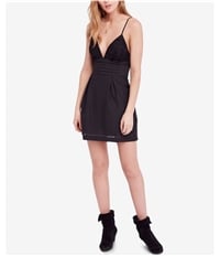 Free People Womens We Go Together Bodycon Fit & Flare Mini Dress