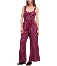 Free People Womens Striped Jumpsuit, TW1