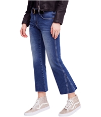 Free People Womens Rita Crop Flared Jeans