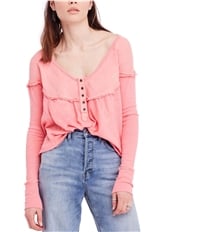 Free People Womens Down Under Henley Shirt