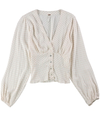 Free People Womens Love Street Button Up Shirt