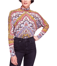 Free People Womens Chase Me Knit Blouse