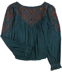 Free People Womens Everything I Know Peasant Blouse