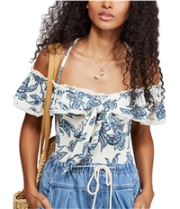 Free People Womens Cha-Cha Off The Shoulder Blouse