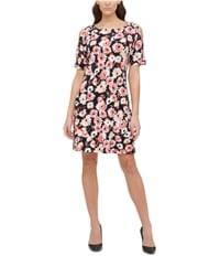 Tommy Hilfiger Womens Floral A-Line Dress, TW2