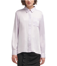 Dkny Womens Solid Button Up Shirt, TW3