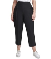 Calvin Klein Womens Solid Casual Cropped Pants