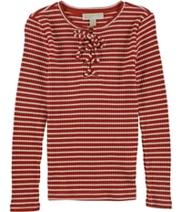 Michael Kors Womens Lace Up Pullover Blouse, TW2