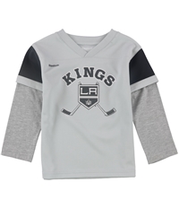 Reebok Boys La Kings Crossed Hockey Sticks Graphic T-Shirt