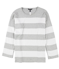 Eileen Fisher Womens Cotton Striped Pullover Sweater