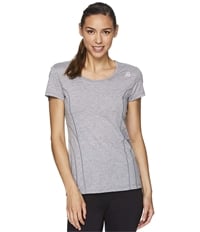 Reebok Womens Linear Marled Basic T-Shirt