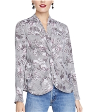 Rachel Roy Womens Twisted Top Pullover Blouse