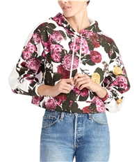 Rachel Roy Womens Floral Print Hoodie Sweatshirt