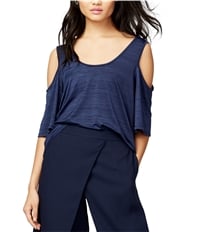 Rachel Roy Womens Top Cold Shoulder Stretch Pullover Blouse