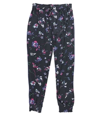 P.J. Salvage Womens Floral Print Pajama Jogger Pants, TW1