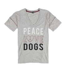 P.J. Salvage Womens Peace Love Dogs Pajama Sleep T-Shirt