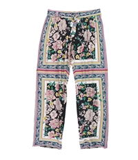 P.J. Salvage Womens Outlined Floral Print Pajama Lounge Pants