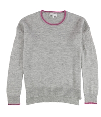 P.J. Salvage Womens Two Tone Split Hem Pullover Sweater