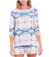 P.J. Salvage Womens Tye-Dye Pajama Sleep T-Shirt, TW1