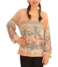P.J. Salvage Womens Sunset With Palm Trees Pajama Sleep T-Shirt