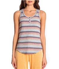 P.J. Salvage Womens Multi Color Stripes Pajama Sleep Tank Top