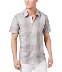 Ryan Seacrest Mens Plaid Button Up Shirt, TW3