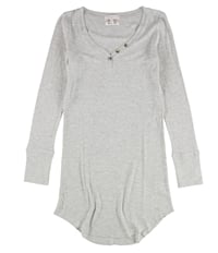 P.J. Salvage Womens Thermal Knit Pajama Shirt Dress