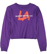 G-Iii Sports Womens Super Bowl Lvi Crop Graphic T-Shirt, TW1