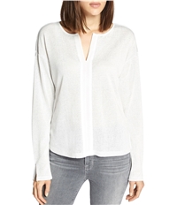 Sanctuary Clothing Womens Mixed Media Pullover Blouse