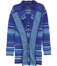 Tommy Hilfiger Womens Striped Open Front Cardigan Sweater