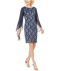 Connected Apparel Womens Lace Sheath Dress, TW2